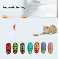 Jouets amusants pour chats : mini-insectes robots électriques vibrants, cafards en plastique animés