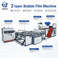 Machine à film bulle double couche grande capacité, automatique, stable, pour extrusion, découpe, emballage et ensachage uniformes et efficaces