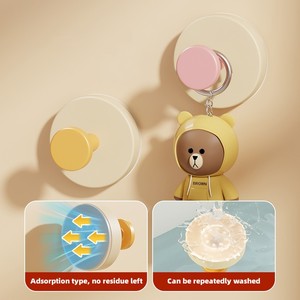 <strong>Multi</strong>-functional creative <strong>hook</strong>, no need to drill holes, strong adsorption, high load-bearing capacity, and reusable. - Product Image 4