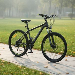 <span class=keywords><strong>Bicicleta</strong></span> de Montaña MTB con Cuadro de Acero al Carbono de 20/22/24/26 Pulgadas y 21 Velocidades, Frenos de Disco, Amortiguador, Apta para Hombres y Mujeres, para Carreras Todoterreno - Product Image 4
