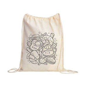 Nhà Sản Xuất Thân Thiện Với Môi Cao Cấp Tùy Chỉnh In Bông Dây Kéo Ba Lô Cho Trẻ Em - Product Image 2