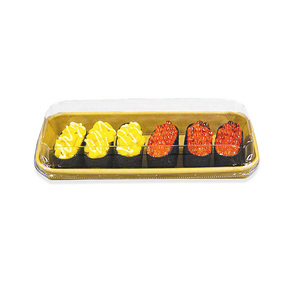 Récipient alimentaire jetable en papier kraft de qualité alimentaire recyclable plateau à sushi en papier pour <span class=keywords><strong>restaurant</strong></span> - Product Image 1