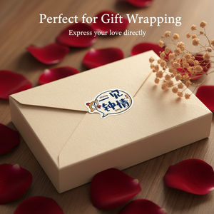 Customizable Love First Sight Creative Waterproof Stickers Strong Adhesive Die-Cut <b>Labels</b> DIY Personalized Stickers for Journals - Product Image 3