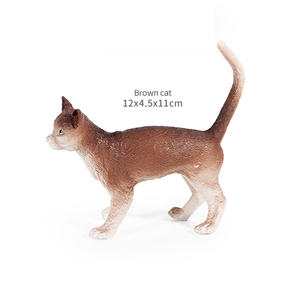 Venta caliente 6 estilos <span class=keywords><strong>granja</strong></span> ganado modelo lindo Ragdoll Siamés <span class=keywords><strong>naranja</strong></span> gato mascota decoración 5 pulgadas Animal juguetes conjunto para niñas - Product Image 6
