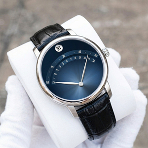 Montres automatiques de luxe personnalisées OEM avec heures rétrogradées, texture minimaliste émettrice, mécanisme Flyback à balayage et réserve de marche - Product Image 2