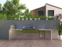 Mueble de Cocina para Barbacoa de Exterior en Línea Recta