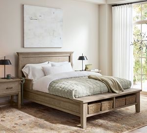 Lit plateforme moderne vintage en bois massif, taille King Size, simple et élégant, pour chambre principale, mobilier d'hôtel, villa, maison - Product Image 2
