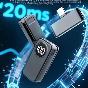 AI <b>Wireless</b> Noise Canceling Condenser <b>Microphone</b> Type C Connector Portable <b>for</b> <b>for</b> Teaching Use Compatible All Devices - Product Image 3