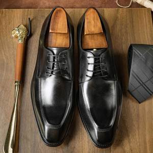 Original Italian-Style Men's Dress Shoes Handmade Genuine Leather <b>Pointed</b> Toe Oxford Loafers Party Summer Spring Breathable - Product Image 5