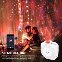 Projecteur lumineux WIFI à 8 led, projection intelligente de ciel étoilé avec nébuleuse, compatible avec Alexa Google Home