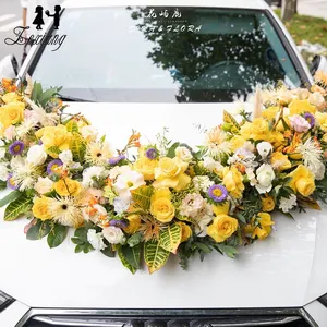 Kore DIY düğün araba dekorasyon çiçekçi düğün malzemeleri çiçek çamur vantuz