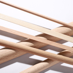 Barra Redonda Moderna <span class=keywords><strong>de</strong></span> <span class=keywords><strong>Madera</strong></span> Maciza <span class=keywords><strong>de</strong></span> Haya <span class=keywords><strong>de</strong></span> 120x2.2cm, Alta Calidad, Duradera, Longitud Personalizable, Decoración <span class=keywords><strong>de</strong></span> Interiores - Product Image 4