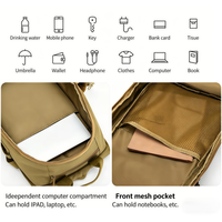 Mochila Táctica Multifuncional Molle con Marco Externo, Unisex, Impermeable, Camuflaje, Cierre de Cremallera, Oxford, Cinturón con Cojín de Aire, para Exteriores