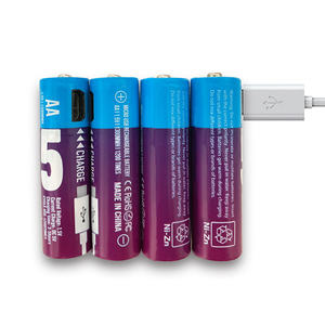 4 Paket Baterai Isi Ulang AA AAA 1.2V Ni-Mh 1000mAh Dapat Digunakan Kembali Micro USB Isi Ulang SMARTOOOLS Garansi 2 Tahun 4 Paket Set - Product Image 2