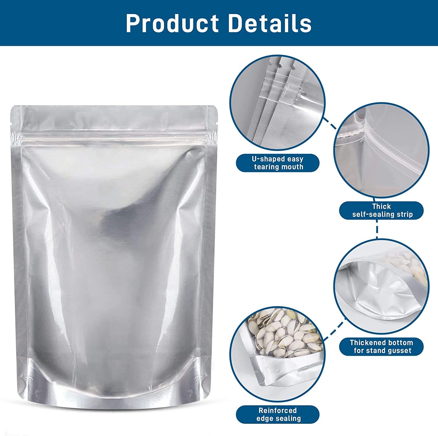 Sacchetti Conservazione Trasparenti Sacchetti Con Chiusura A Zip - Foto 6