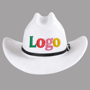 Chapeau de cowboy occidental avec broderie de logo personnalisée, impression par transfert thermique, impression 3D - Product Image 1