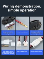 Conector de latón para controlador de motocicleta eléctrica serie 2.8, conector hembra de alimentación RF para PCB FPC