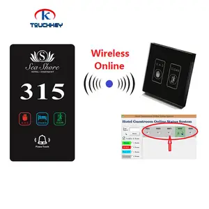 Wifi touch screen switch electronic do not disturb door bell hotel room control switch