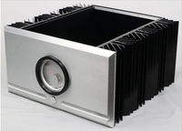 Boîtier de commande en aluminium sur mesure pour préamplificateur domestique, châssis audio en métal usiné CNC pour récepteurs et amplificateurs