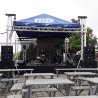 Structure de toit en alliage d'aluminium, structure d'éclairage pour scène de concert, système de scène de concert mobile, système de structure de toit en aluminium