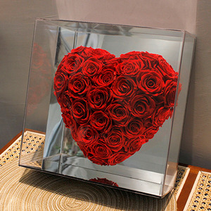 Boîte en acrylique en forme de cœur en gros, roses éternelles immortelles conservées pour la fête des mères, la <span class=keywords><strong>Saint</strong></span>-<span class=keywords><strong>Valentin</strong></span>, la <span class=keywords><strong>Saint</strong></span>-<span class=keywords><strong>Valentin</strong></span> - Product Image 6