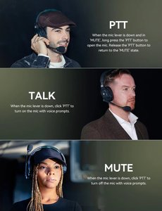 Hollyland Solidcom Se Pro 1.9ghz Team Talk 1312ft/400m Transmission Range Dual-mic Noise Cancellation Support 11 Users Abs - Product Image 3