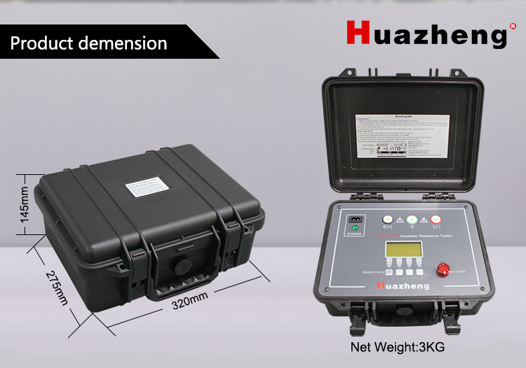 Huazhng Điện Trung Quốc Sản Xuất 2500V 5000V 5kv 10kv 20kv Cách Điện Kháng Tester Megger Meter