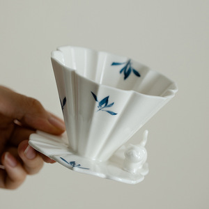 R2505-333Modern Vintage Phalaenopsis porcelaine <span class=keywords><strong>café</strong></span> filtre tasse ensemble peint à la main durable maison <span class=keywords><strong>Café</strong></span> utiliser tasse à <span class=keywords><strong>café</strong></span> en céramique - Product Image 6