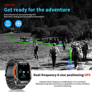 Montre connectée LIGE BWGTH3 (7 jours) avec GPS, suivi d'activité, boussole, fonction d'appel, lampe de poche, commande vocale IA, compatible Android et iOS - Product Image 3