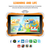 Tablet Anak Android 7 Inch 3G dengan Slot Kartu SIM, WiFi, 2GB RAM, 16GB Memori, untuk Belajar, Kondisi Baru, Grosir Custom OEM
