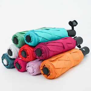 Ombrello pieghevole leggero antivento con Logo personalizzato in colori pastello assortiti per regali aziendali - Product Image 3