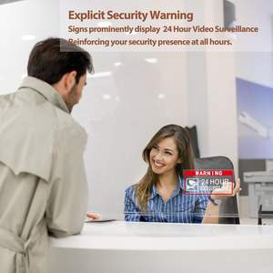Vinyle d'étanchéité à chaud Transparent pas d'intrusion avertissement sécurité vidéo Surveillance autocollant extérieur pour maison et fenêtre d'affaires - Product Image 6