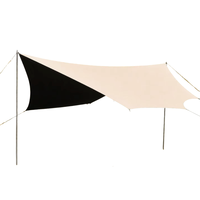 Bâche de camping anti-UV imperméable, auvent pare-soleil portable, abri de plage léger, bâche de pluie pour hamac d'extérieur, randonnée et pique-nique