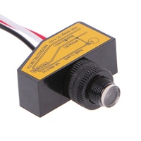 Sensor Cahaya Otomatis DC12V 24V 36V 48V Kontrol Foto Senja Ke Fajar Sakelar Fotosel DC8V-50V