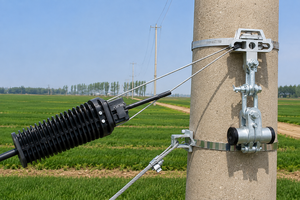 Serre-câble à fibre optique PA300 4-6mm FTTH, fixation isolée en forme de coin pour câble de tension, fixation rapide pour suspension optique - Product Image 6