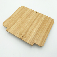 Base de bureau réglable en hauteur pour ordinateur, en bambou peint, écologique, avec support de clavier et protection du cou, pour écran.