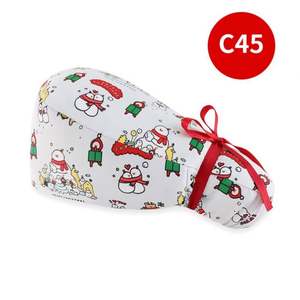 Plástico moderno y cómodo trabajo Scrubs sombrero AGENCIA DE BELLEZA laboratorio médico dentista enfermería sombreros a prueba de polvo Bouffant ajustable médico - Product Image 1