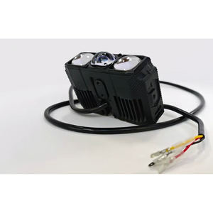 Phare de moto E06L à LED bicolore, projecteur à trois yeux, feux de route et de croisement, éclairage avant modifié - Product Image 2