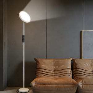 2026 Modern 360 Adjustable LED Floor <b>Lamp</b> Metal Body Base <b>Remote</b> Dimmable High Brightness Standing Light Living Room Bedroom - Product Image 4