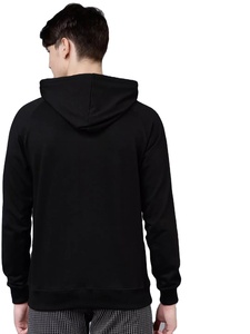 Customized Latest Design Men's Black & <b>White</b> Casual Breathable Solid Hoodies Sweatshirt Best Quality Pullover Hoodies For Men's - Product Image 2