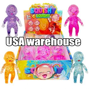 Poupée Bébé Natasha Mignonne et Douce de 14 cm, Remplie de Paillettes et de Sequins, Jouet Squishy à Remontée Lente, Extensible, Anti-Stress, en Maltose - Entrepôt USA - Product Image 4