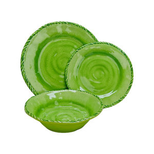 Juego de <span class=keywords><strong>vajilla</strong></span> de <span class=keywords><strong>melamina</strong></span> roja irrompible de <span class=keywords><strong>12</strong></span> <span class=keywords><strong>piezas</strong></span>, <span class=keywords><strong>vajilla</strong></span> de plástico ecológica ligera de lujo para comida de boda, 4 otros usos - Product Image 4