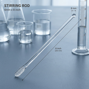 G013-06-09-A Baguette d'agitation en verre 6x8 pouces Baguettes d'agitation en verre borosilicate de type 1, longueur personnalisée, prix direct usine - Product Image 1