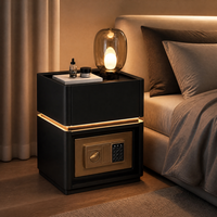 Table de chevet intelligente 2026 avec coffre-fort et recharge sans fil pour chambre et salon
