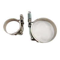 Collier de serrage à vis en T robuste en acier inoxydable pour tuyaux et conduites avec écrou de blocage en nylon 49-55mm