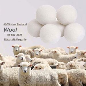 Boules de séchage en laine de Nouvelle-Zélande réutilisables, réduisent le temps de séchage, hypoallergéniques, adoucissant textile biologique de qualité supérieure, boules de séchage en laine - Product Image 2