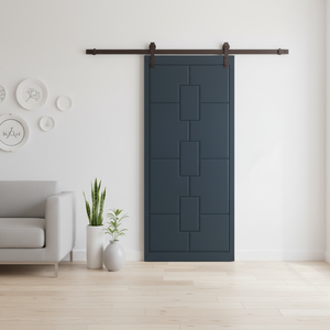 GUJIE Porta Scorrevole in MDF Impermeabile 84x36 Pollici, Kit Hardware Personalizzabile, Disponibile in Magazzino Los Angeles, Spedizione Gratuita - Product Image 3