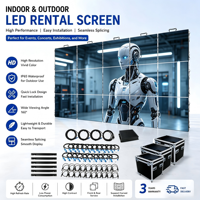 Écran LED de scène haute fréquence de rafraîchissement 7680Hz P2.6 P2.9 P3.91, panneau de toile de fond HD 500x500mm pour événements d'entreprise et concerts