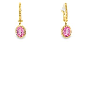 Base de Pendiente Vacía de Oro Amarillo de 18K Estilo Vintage para Diamante Cultivado en Laboratorio, para Bodas y Fiestas, Regalo de Lujo Discreto, para Fabricación de Joyería Fina - Product Image 1