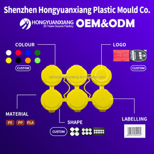 علبة بيرة نحيفة 6 عبوات مخصصة مقبض بلاستيكي من البلاستيك - Product Image 3